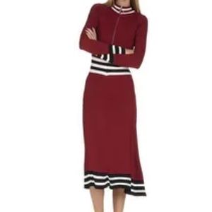 Maje zip midi sweater Dress knit